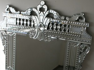 Venetian <b>Mirror</b>, <b>Beveled</b> <b>Mirror</b>, French Style, Hand crafted - Product Image 2