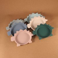 2025 meilleure vente personnalisé dessin animé arc-en-ciel impression de qualité alimentaire Silicone alimentation ensemble sans Bpa bébé bavoir lavable Silicone bavoir pour bébés