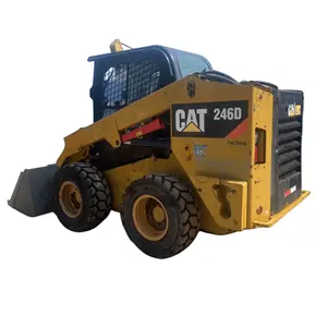 factory direct supplier caterpillar 246d mini used skid steer cat 246 272 hydraulic used self loaders for sale