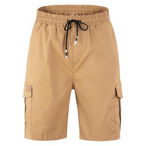 High Quality Men's Cargo <b>Shorts</b> Embroidered Solid Pattern Cotton Twill Knitted <b>Overall</b> Functional Pockets High Street - Product Image 1