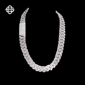 Hiphop Moissanite glacé cubain lien chaîne collier VVS Bling tour de cou hommes mode bijoux Streetwear déclaration accessoire - Product Image 2