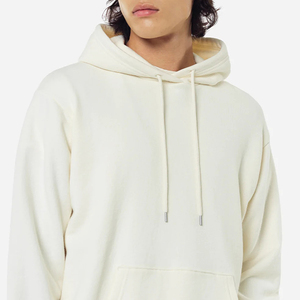 Sweat à capuche décontracté pour homme à épaules tombantes, coupe régulière personnalisée, en molleton bouclette polyester/coton, respirant pour l'hiver - Product Image 5