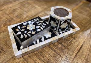 ชุดเตาถาดบาคูร์สำหรับ bakhoor ที่ทำด้วยมือสไตล์อาหรับสีน้ำตาลทรงสี่เหลี่ยมสำหรับ bakhoor - Product Image 2