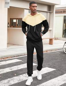 SUDADERO de algodón 100%, conjunto ligero con capucha, cierre de cordón, invierno, ecológico, lavado a la piedra, estampado de diamantes de imitación adornados - Product Image 2