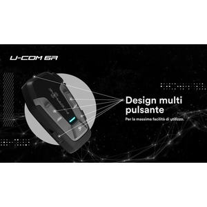 Kit Individual U-COM 6R para Intercomunicador Bluetooth 5.2 para Motocicletas, Sistema de Intercomunicación Impermeable IP67 - Product Image 2