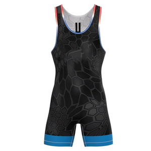 Quick Dry Lightweight Wrestling <b>Singlet</b> for Kids Classic Sportswear with Sublimation for Kids Wrestling Training - Product Image 1