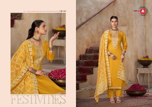 Elegante material de vestido de algodón Jam con colección Jarkan Work Premium Salwar Kameez para ropa de fiesta disponible a precio mayorista - Product Image 2