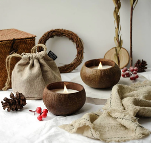 Vela perfumada de cáscara de coco creativa Aroma de vela perfumada - Product Image 3