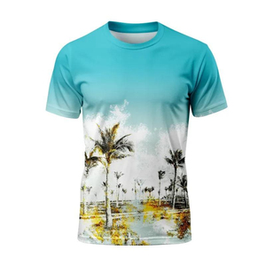 T-shirt à col rond à séchage rapide pour hommes de haute qualité 100% coton respirant Sublimation personnalisée à manches courtes avec motif de logo vierge - Product Image 5