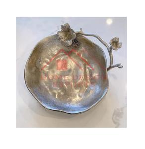 Diseño de decoración del hogar, chip de aluminio de Metal y cuenco para servir, cuenco de palomitas de maíz de Color plateado decorativo de Metal para centros de mesa - Product Image 1