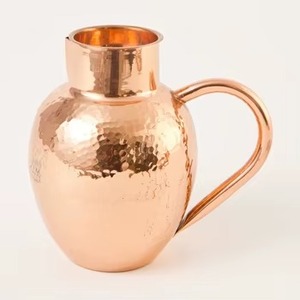 Carafe en cuivre de qualité assurée contribue à établir une routine quotidienne saine en matière de consommation d'eau, la consommation d'eau en cuivre vous rapproche de la sagesse ancestrale. - Product Image 4