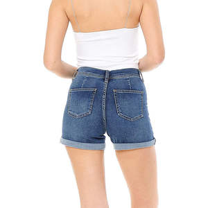 Pantalones cortos de mezclilla de pierna ancha de diseñador de moda de verano 2023 de cintura alta Vintage transpirables de lujo para mujer - Product Image 6