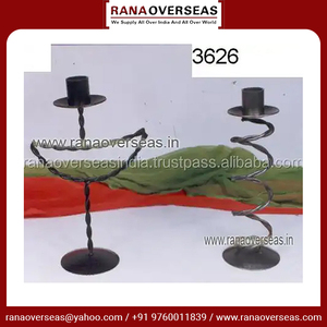 Vente chaude Vintage Twist Design Fer Bougeoir Pour Les Fêtes De Mariage Décoration De La Maison Hôtel décoration au Meilleur Prix - Product Image 2