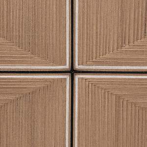 Cabecero Prita King hecho a mano con telar de papel y colección de muebles de madera de caoba para dormitorio - Product Image 5