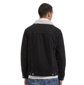 Venta al por mayor de encargo de los hombres vintage chaquetas de mezclilla transpirable 100% algodón prendas de vestir teñido liso XS chaqueta de mezclilla para el invierno Servicio OEM - Product Image 3