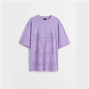 Custom High Quality Men's Drop Shoulder Knitted Cotton/Bamboo Fiber Solid Breathable Quick Dry Short Sleeve <b>Shirts</b> <b>T</b>-<b>Shirts</b> - Product Image 4