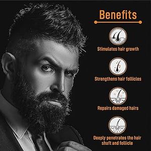 Huile de croissance de barbe à étiquette privée avec des huiles essentielles pour une barbe plus épaisse et plus volumineuse, formule nourrissante et hydratante en gros OEM - Product Image 2
