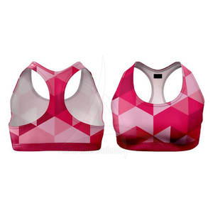 Sujetador Deportivo Sublimado para Mujer, para Gimnasio y Yoga, Ligero, con Impresión de Logotipo Personalizado, Alta Calidad, Transpirable, de Spandex/Nailon, Soporte Ligero - Product Image 6