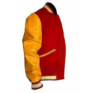 Chaqueta Universitaria Personalizada OEM, Chaqueta Universitaria Deportiva de Béisbol para Hombre, Logotipos Bordados, Chaqueta Transpirable - Product Image 3