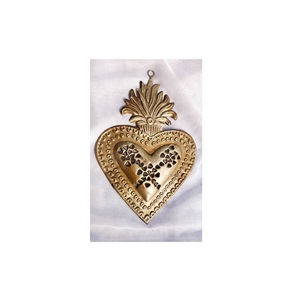 Wall Decor Pure Metal Mary Sacred Heart <b>Ornament</b> - Product Image 1