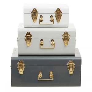 <b>Decorative</b> Metal Trunk <b>Box</b> Handmade <b>Storage</b> Container in Best Price With Customization - Product Image 1