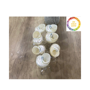 Taza de tendencia caliente, taza superventas, vasos populares, taza de concha decorativa para vino, copa de concha marina Natural hecha a mano - Product Image 6