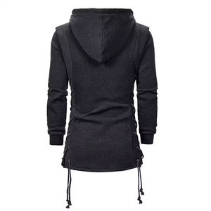Vente en gros de sweat à capuche zippé pour hommes design professionnel coupe régulière tenue décontractée à la mode style de rue fermeture éclair solide 100% coton - Product Image 3