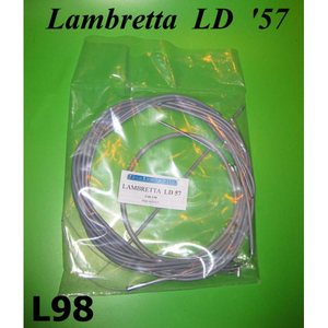 Juego completo de cables para modelos Lambretta LD 1957 / 1958 - Product Image 1