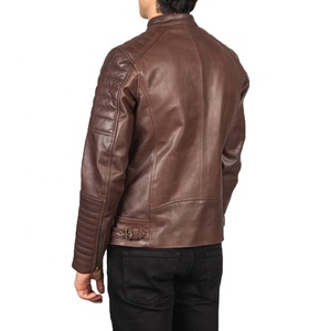 High Quality <b>Biker</b> Leather <b>Jacket</b> for Men Hooded Stand Collar with Zipper Customizable in All Colors and Sizes <b>jacket</b> for men - Product Image 1