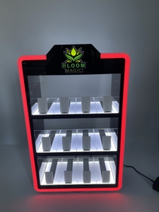 خزانة عرض Tinya لأقلام التبغ مع إضاءة Led، حافظة عرض للسجائر الإلكترونية، حامل عرض أكريليك لمتجر التبغ والإلكترونيات يوضع على الطاولة - Product Image 3