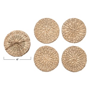 Posavasos de algas marinas Boho Set de 4 productos ecológicos Hecho en Vietnam Decoración de mesa al por mayor - Product Image 2