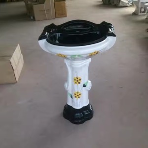 Lavabo de Pedestal Autolimpieza Nuevo modelo Lavabo de diseño de ley con Pedestal Hecho en India Sanitario de cerámica de calidad - Product Image 6