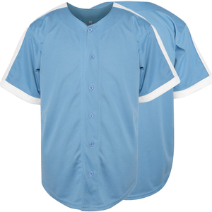 Maillot de baseball pour hommes en polyester respirant uni avec logo personnalisé, vêtements de sport par sublimation, différentes tailles pour les joueurs adultes et jeunes - Product Image 3