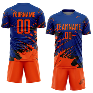 ชุดเครื่องแบบเสื้อฟุตบอลกางเกงขาสั้นและเสื้อฟุตบอลมีวัสดุระบายอากาศพิมพ์โลโก้ได้ตามต้องการ - Product Image 1