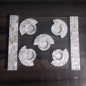 Caja de incienso de madera de la mejor calidad, juego de Bandejas para servir con incrustaciones de hueso, quemador Bakhoor para Pascua, portavelas para el Día de San Valentín incluido - Product Image 5