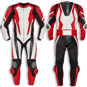 Vêtements de sport en cuir véritable avec logo de marque en gros Ensemble de combinaisons de course automobile moto pour hommes Respirant Imperméable à séchage rapide - Product Image 1