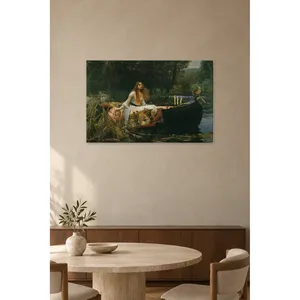 Fida Waterhouse La dame de Shalott sur un bateau, impression sur toile - Product Image 3
