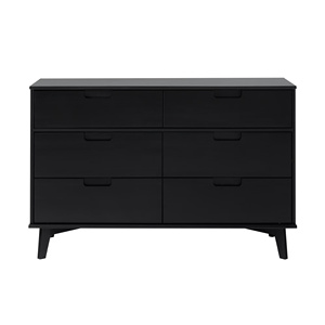 Cómoda Mona Hecha de Madera de Caoba Sólida de Alta Calidad con Acabado Negro para Uso en Interiores - Product Image 2