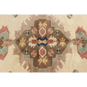 Grand tapis vintage 6,4x8,9 pi (195x272 cm), tapis turc brun à pois - Product Image 5