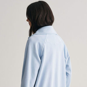 High Quality Custom 100_ Cotton <b>Fleece</b> Long Sleeve Quarter <b>Zip</b> Ladies With Pocket <b>Women</b> Winter Tops Streetwear Hoodie for <b>Women</b> - Product Image 3