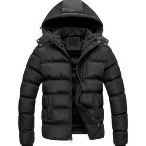 Veste matelassée à capuche OEM de haute qualité manteau de duvet chaud personnalisé en usine pour hommes femmes Sports de plein air et mode de rue - Product Image 1