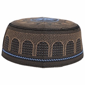 Nouveau design personnalisé couleur unie Chapeaux musulmans 2026, casquettes bob, chapeaux de prière islamiques pour la mosquée, topis, casquettes Kufi - Product Image 4