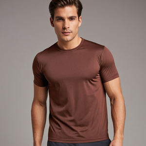 Camiseta de Cuello Redondo para Hombre, Confeccionada con Tela de Algodón Suave para Comodidad Durante Todo el Día, Perfecta para la Oficina, Viajes Casuales y Momentos de Relajación - Product Image 2