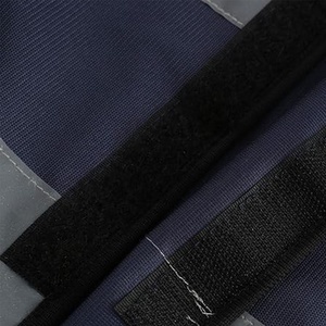 Gilet de sécurité réfléchissant personnalisé bleu 2026, impression personnalisée, gilets de chantier réfléchissants pour travaux de construction et de circulation avec éclairage LED - Product Image 4