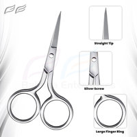 Ciseaux à ongles en acier inoxydable argenté Outils pour cuticules et sourcils Soins personnels Tondeuse à cheveux pour femmes Type de beauté