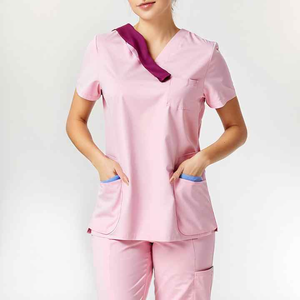 Nouvelle Tunique d'Uniforme Médical en Coton Dobby 2025 pour Infirmières, Tenue de Travail, Uniforme de Salon de Beauté, Ensembles de Blouses Personnalisables pour Femmes, Hôpital - Product Image 2