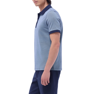 เสื้อโปโลผ้าฝ้ายย้อมสีเรียบๆสำหรับผู้ชายดีไซน์ปลายงอน100% สบาย - Product Image 1