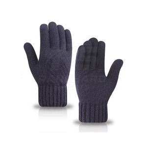 Gants en laine pour hommes, gants d'hiver, chauds, tricot épais, gants en laine pour hommes, gants en tricot d'extérieur, thermiques, chauds - Product Image 2