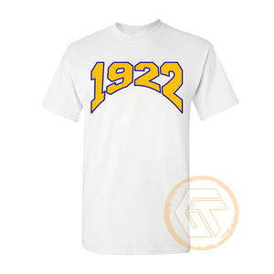 Camiseta de Sororidad Sigma Gamma Rho de GREEK TREASURES al por Mayor, 100% Algodón Jersey, Cuello Redondo, Bordada, Transpirable para Verano - Product Image 4