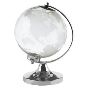 Modern Vintage Style Acrylic Earth Globe with Luxury Iron Wood and Resin <b>Stand</b> Business Gift for Decorative Use - Product Image 5